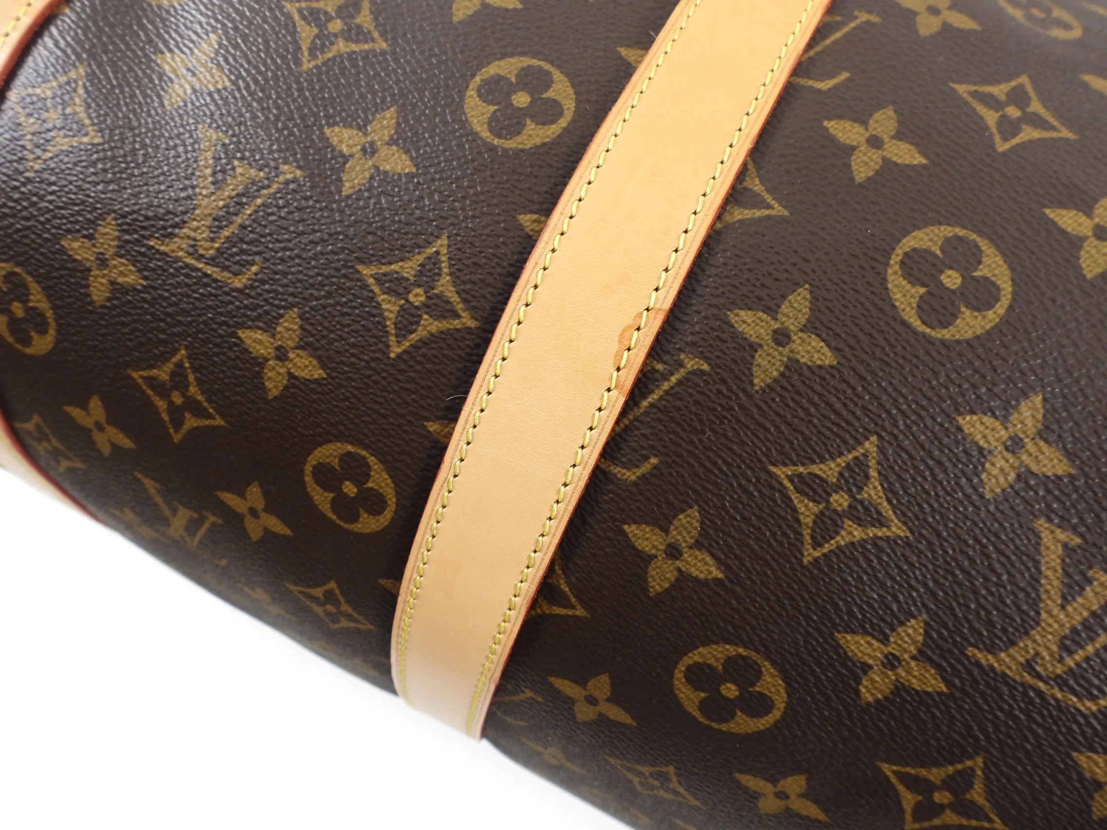 Louis Vuitton Monogram Canvas Keepall 55 Bandouliere Travel Duffle Bag